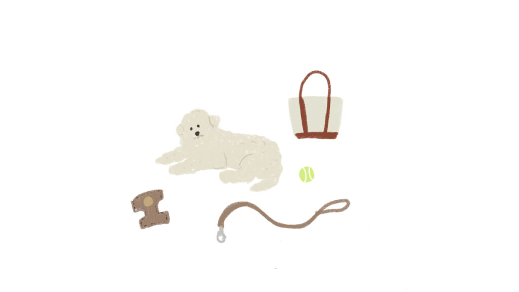 散歩イラスト