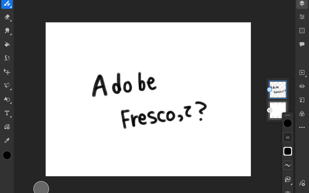 Adobe fresco使用レビュー