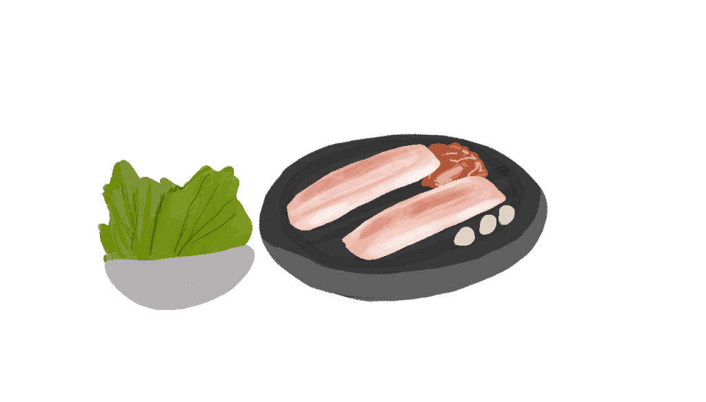 サムギョプサルイラスト